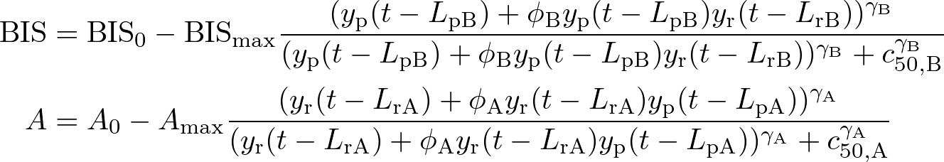 薬力学モデルの式