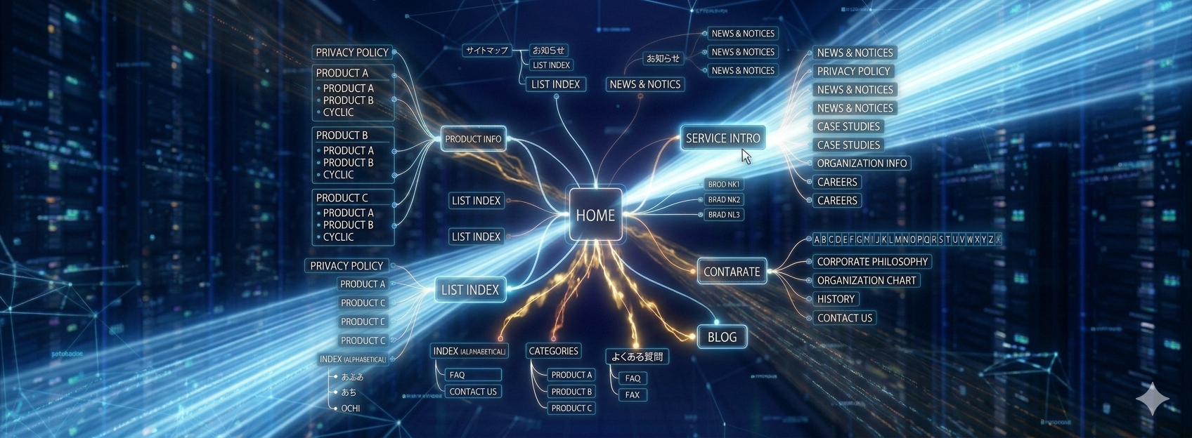 サイトマップイメージ図AI生成